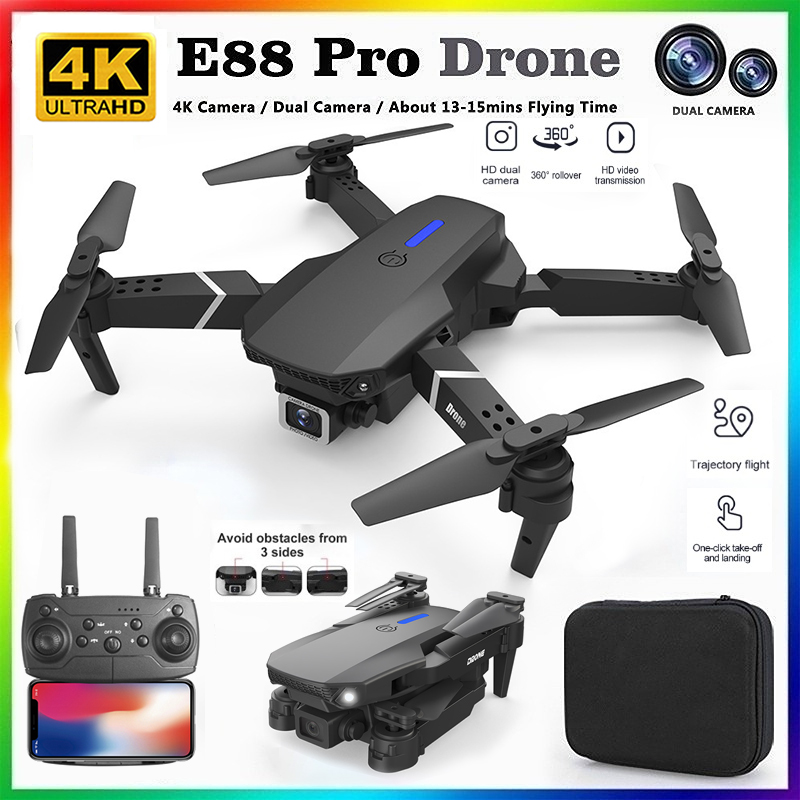 2026 NEW E88 Professional HD 4 - Drone Rc Foldable ulasan dan harga