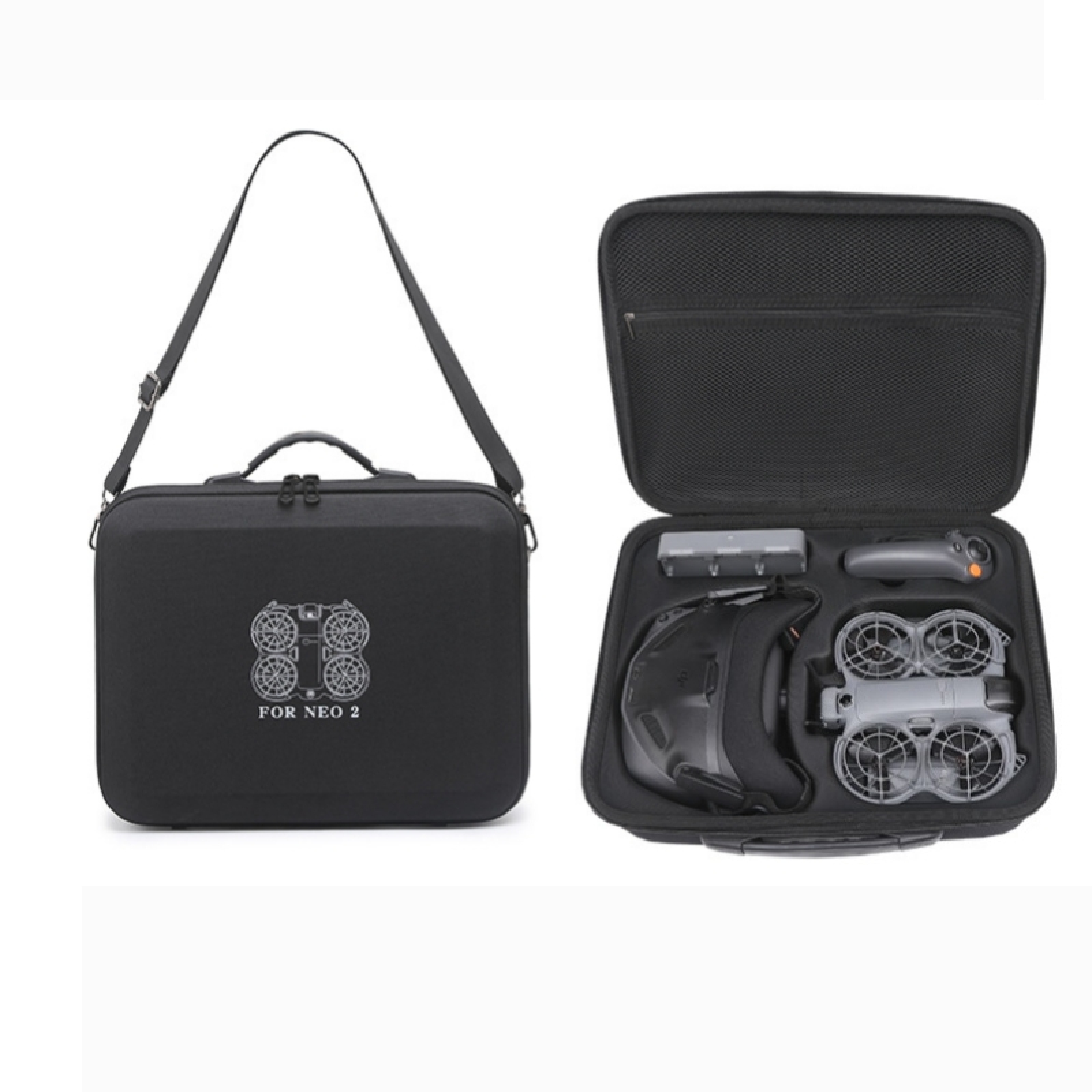 Hard Case for DJI Neo 2, Carry - Drone Rc N3 3 Batteries ulasan dan harga
