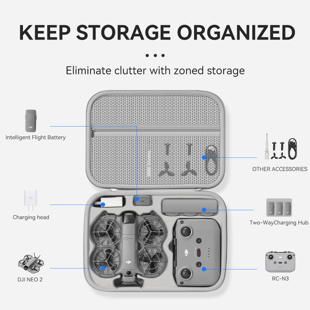 XFJI Travel Organizer Bag for  - Drone Dji Rc N3 ulasan dan harga
