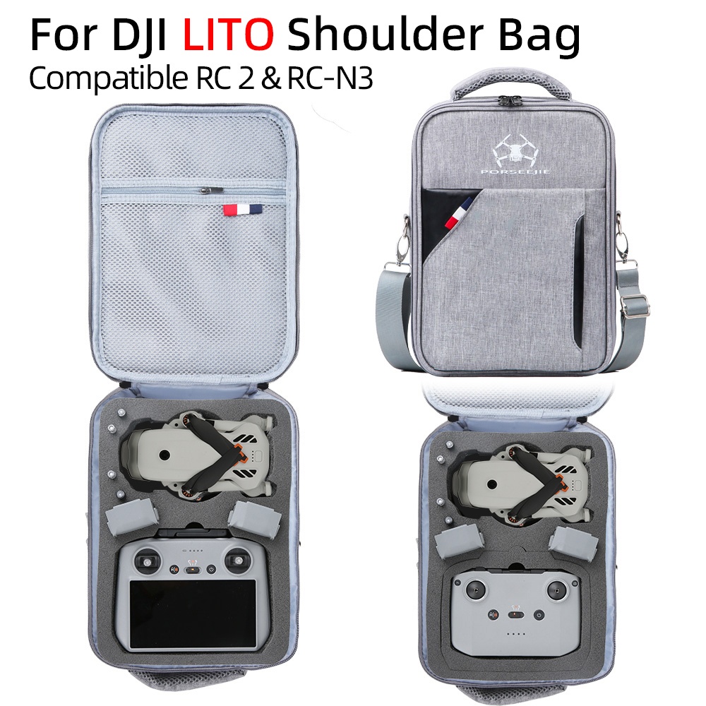 For DJI LITO Shoulder Bag Comp - Drone Dji Rc N3 ulasan dan harga