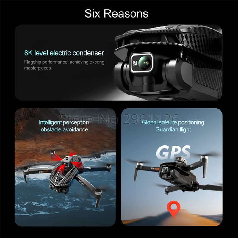 Smart Avoid Obstacle 8K Dual C - Drone Rc Fpv Manual ulasan dan harga
