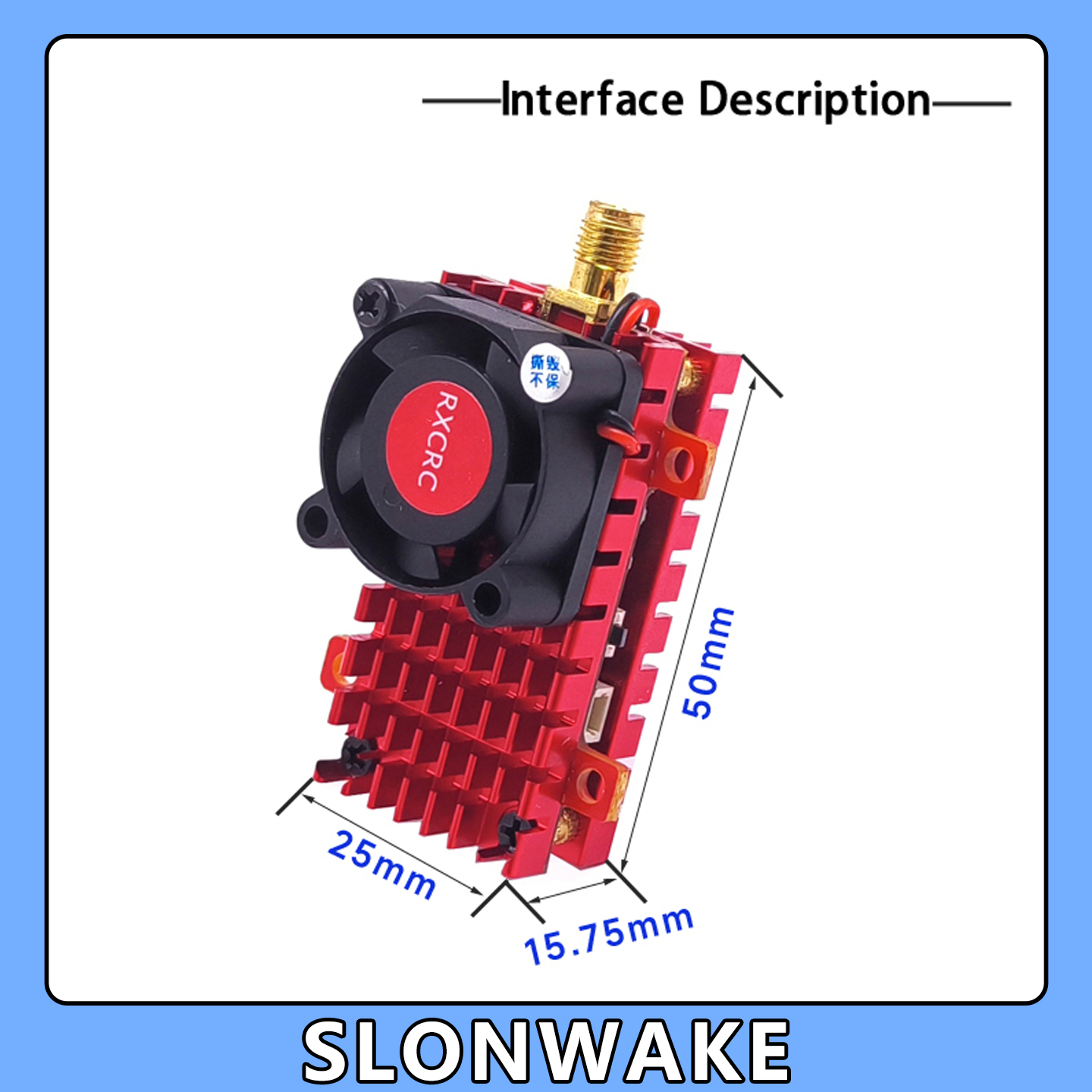 SLONWAKE 5.8G 2W VTX FPV 1800T - Drone Rc Camera ulasan dan harga