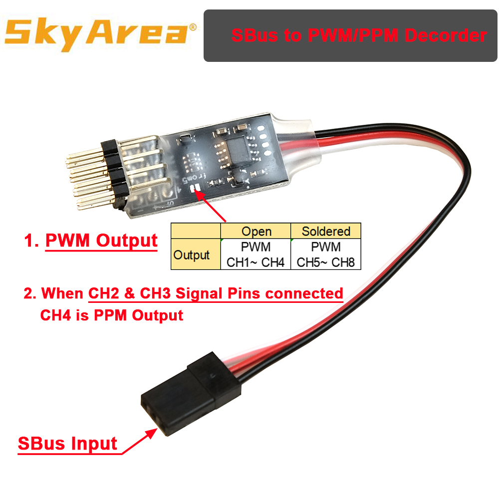 SkyArea SBUS PPM PWM Decorder  - Frsky Receiver Module ulasan dan harga
