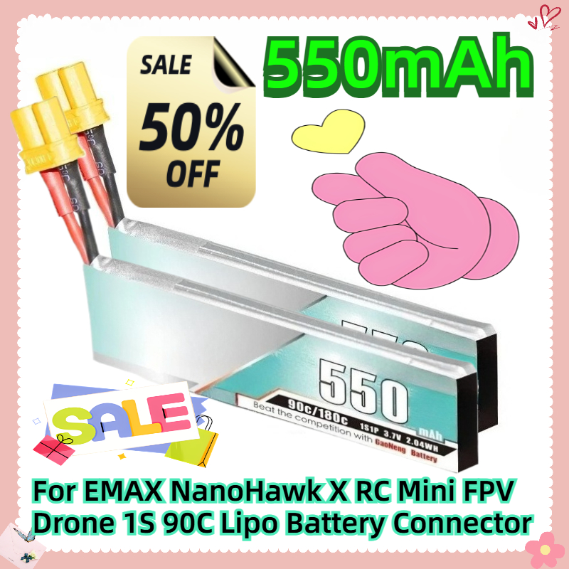 550mAh 3.7V For EMAX NanoHawk  - Drone Ls Rc ulasan dan harga