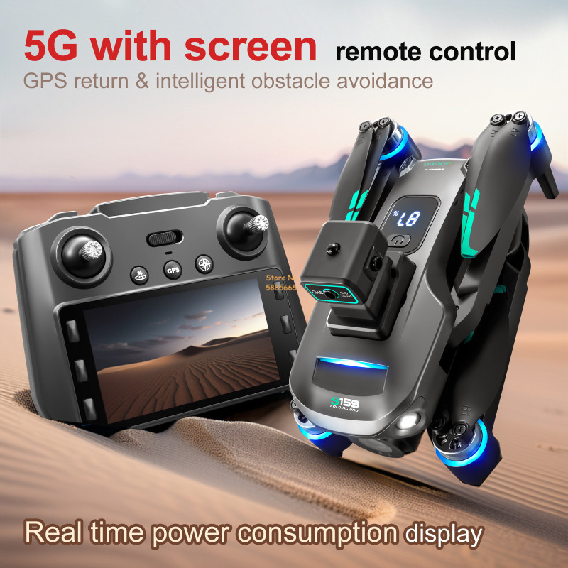 8K Dual Camera 5G WIFI FPV Rem - Drone Rc Gps ulasan dan harga