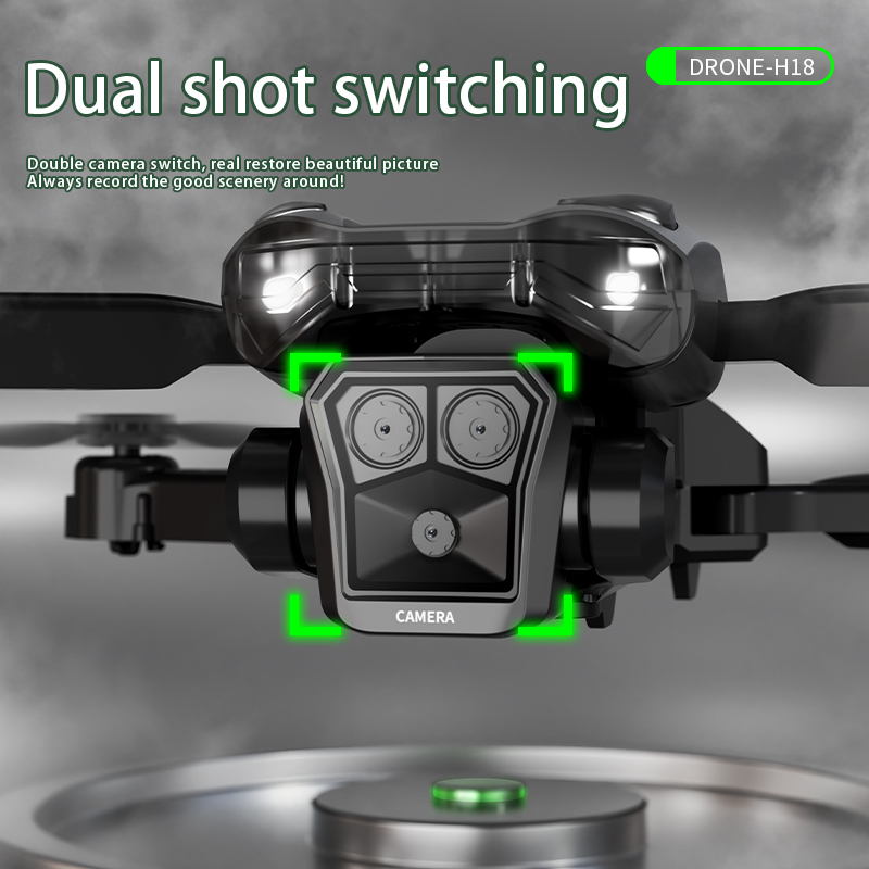H18‑2 Foldable RC Drone Dual C - Drone Rc Foldable ulasan dan harga