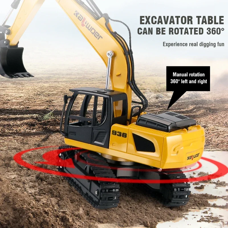 Huina Rc Excavator 1/24 9Ch Re - Drone Or Rc Car ulasan dan harga