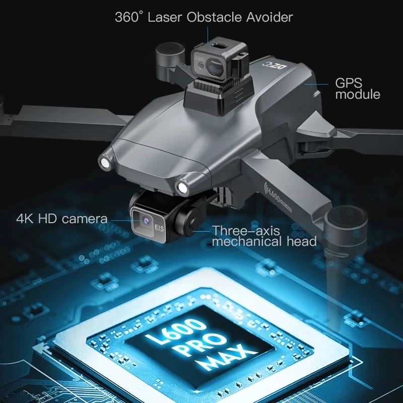 L600 PRO MAX GPS Drone Profess - Drone Rc Gps ulasan dan harga