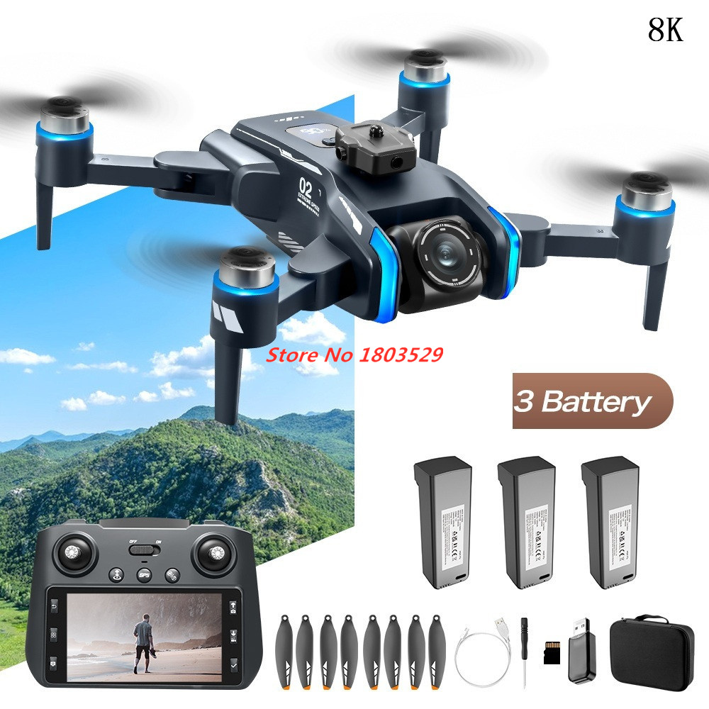 8K Brushless Obstacle Avoidanc - Drone Rc Fpv Manual ulasan dan harga