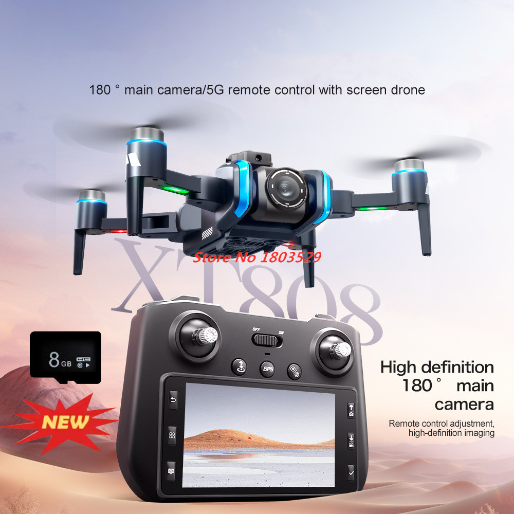 8K Brushless Obstacle Avoidanc - Drone Rc Fpv Manual ulasan dan harga