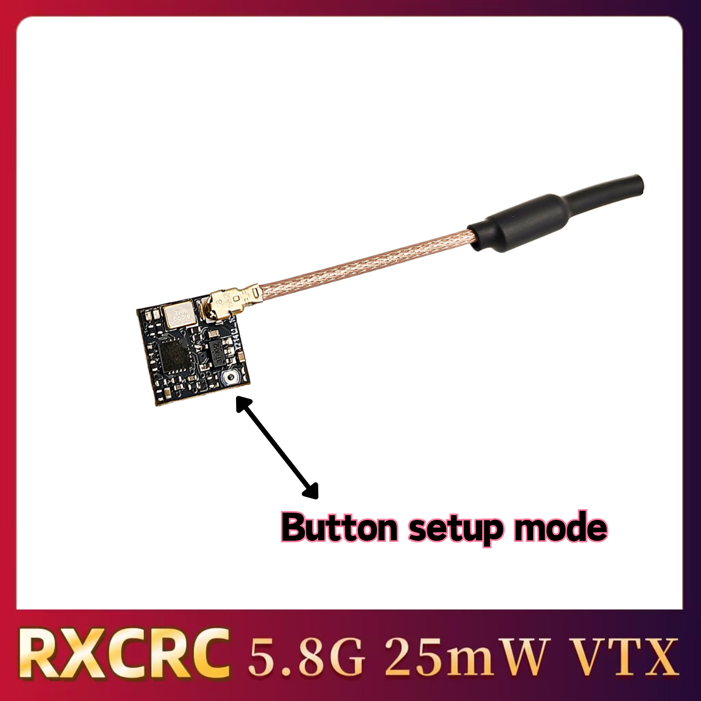 RXCRC 5.8GHz 48CH FPV 25mW Ana - Rc Transmitter ulasan dan harga