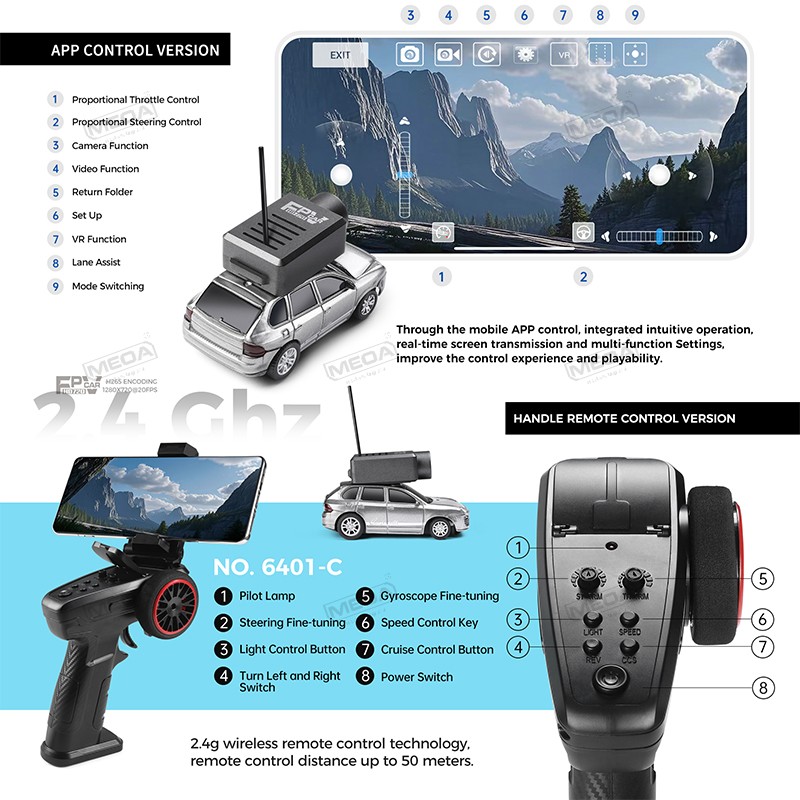 Wltoys 6401-C 1/64 FPV Mini RC - Drone Or Rc Car ulasan dan harga